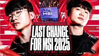 T1 VS KT TELECOM WAR - WINNER FACES HLE FOR AN MSI SPOT - LCK ROAD TO MSI 2025