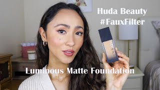 Huda Beauty First Impressions Luminous Matte Foundation!! #FauxFilter