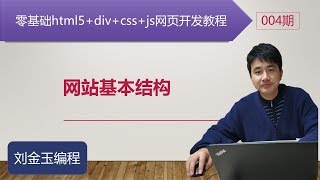 零基础html5+div+css+js网页开发教程第004期 网站基本结构