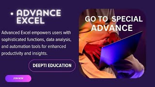 GO TO SPECIAL || ADVANCE EXCEL  के  ट्रिक्स सीखें और अपने करियर को बनाएं सफल #advanceexcel