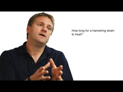 How long does a hamstring strain take to heal?