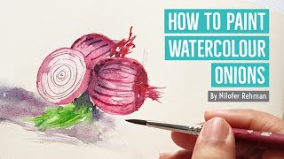 How to Paint a Watercolour Onions