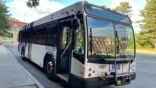 Ride on LRTA Route 1 Outbound to Christian Hill on 1901 Gillig BRT