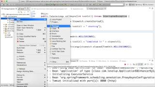 Screencast #26: Calling java methods asynchronous using spring