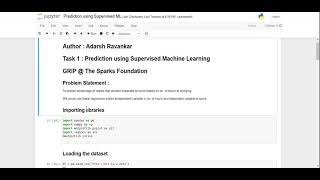 Task 1 | Prediction using Supervised Machine Learning (Level Beginner)