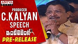 Producer C. Kalyan Speech @ Inttelligent Pre Release Event | Sai Dharam Tej, Lavanya Tripati