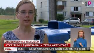 Atkritumu šķirošanai – zema aktivitāte