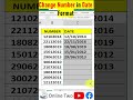 change number in date format excel formulas text function