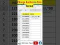 Change number in date format | Excel formulas | Text Function