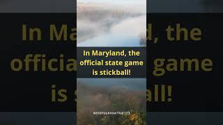 Did You Know? Maryland's Official State Game! 🏏