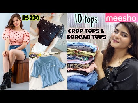 Meesho Top Haul Starting Rs 230 Meesho Jeans Haul Korean Tops