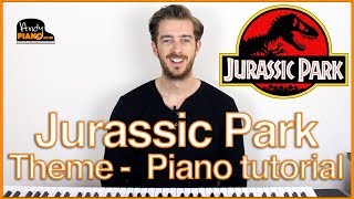 EASY Jurassic Park Piano Tutorial - John Williams : Jurassic World