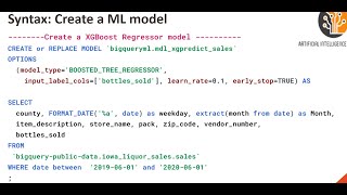 BigQuery Machine Learning - XGBoost Regressor- Do it yourself tutorials - DIY#16