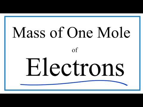 What is the mass of one electron in KG?