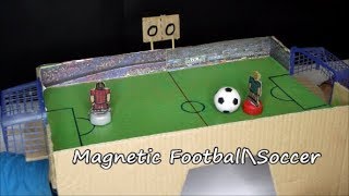 How to make a magnetic football\soccer board game from cardboard. board game project for school.
