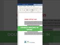 Double Spacing in Word #microsoftoffice #tutorial #kacelitutorials