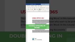 Double Spacing In Word Microsoftoffice Tutorial Kacelitutorials