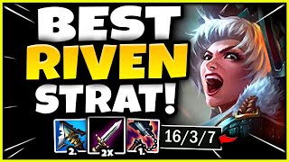 RIVEN MAINS! HOW TO 100% WIN LANE EASIER THAN EVER! (STRATEGY) - S12 Riven TOP Gameplay Guide