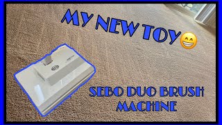 EP.6 Introducing My New Toy| Sebo Duo Brush Machine |ASMR| Carpet Cleaning | Sebo Duo Review