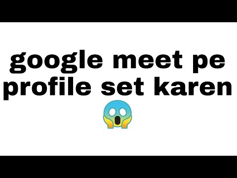 ¡Cómo configurar una foto de perfil en Google Meet! google meet pe foto de perfil kaise set karen #shorts