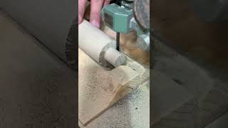 Easy Round Tenon with: #bandsaw #travaildubois #woodworking #sciearuban #dowell #woodworkingtricks