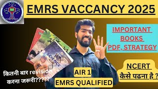 EMRS 2.0 STRATEGY | सभी प्रश्न इन्हीं Books से आते हैं | 1st Attempt में Selection कैसे लें | CUTOFF