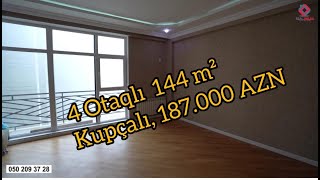 S a t ı l ı r ‼️ Həzi  Aslanovda, Yeni Tikili, 4 otaqlı, 144 m², 187.000 AZN #realemlak #alqisatqi