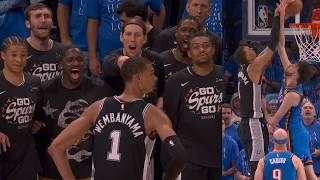 Wemby DUNKS ON Chet and TAKES OVER final minute to win Game 1 vs OKC