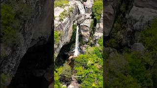 Incrível Cachoeira escondida no Brasil, Ponta Grossa - Paraná #nature #natureza #4k #drone #shorts