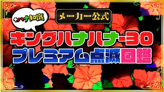 キングハナハナ-30 プレミアム点滅図鑑！ 41種類を一挙紹介！ │ 【ハナハナ】【パチスロ】