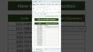 How to use MID Function in Excel | Text Functions in Excel