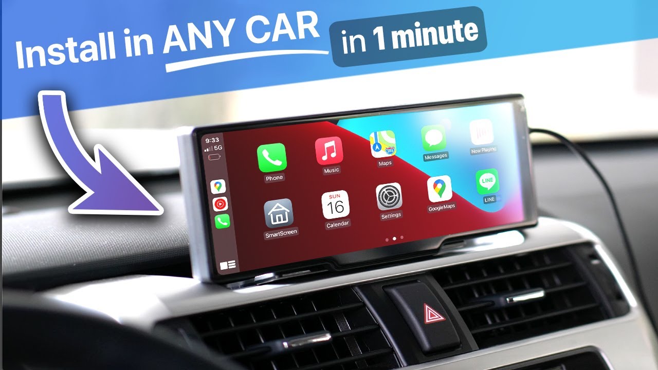 HOW TO Install Apple CarPlay In Car In SECONDS Plug And Play VERY EASY ...