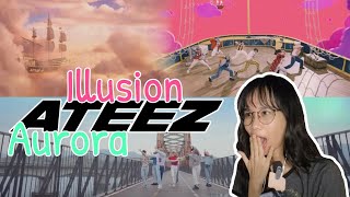 ATEEZ(에이티즈) - 'ILLUSION' & 'AURORA' FIRST TIME REACTION