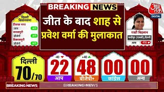 Delhi Assembly Election Result 2025 News:जीत के बाद अमित शाह से प्रवेश वर्मा की मुलाकात | Aaj Tak