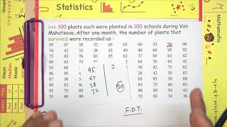 Example 3 and 4 Chapter 14 Class 9 | Statistics | NCERT Maths