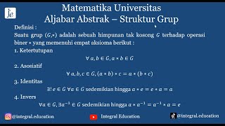 Aljabar Abstrak (Materi Struktur Grup) - Matematika Universitas