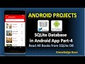 SQLite Database in Android Part-4 | Retrieve all books | Android Projects #android #androidprojects