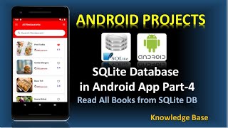 SQLite Database in Android Part-4 | Retrieve all books | Android Projects #android #androidprojects