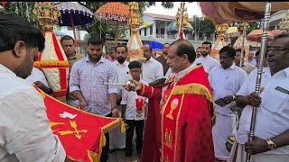 മഞ്ഞപ്ര മാർ സ്ലീവാ ഫൊറോന പള്ളിയിൽ തിരുനാളിന് കൊടിയേറി|Flag Hosting Holy Cross Forane Church Manjapra