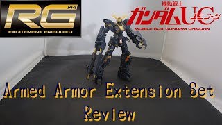 P-Bandai RG Expansion Unit Armed Armor VN/BS Review | Mobile Suit Gundam Unicorn