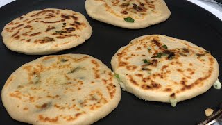 Gorditas al Comal Rellenas de Poblano y Espinacas