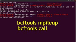variant calling with bcftools | bcftools mpileup | bcftools call