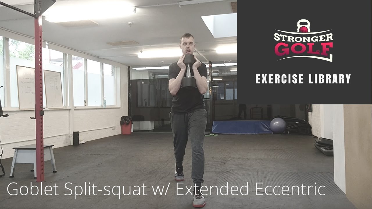 Goblet Split Squat With Extended Eccentric Youtube