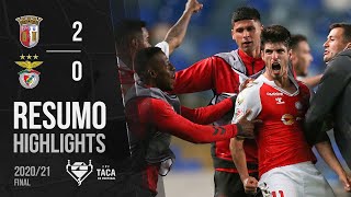 Highlights | Resumo: SC Braga 2-0 Benfica (Taça de Portugal 20/21)