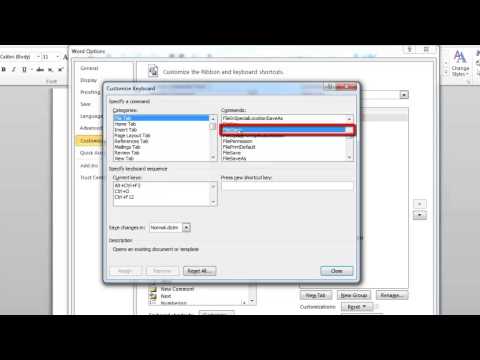 How to change Word 2010 Shortcut Keys How to change Word 2010 Shortcut Keys
