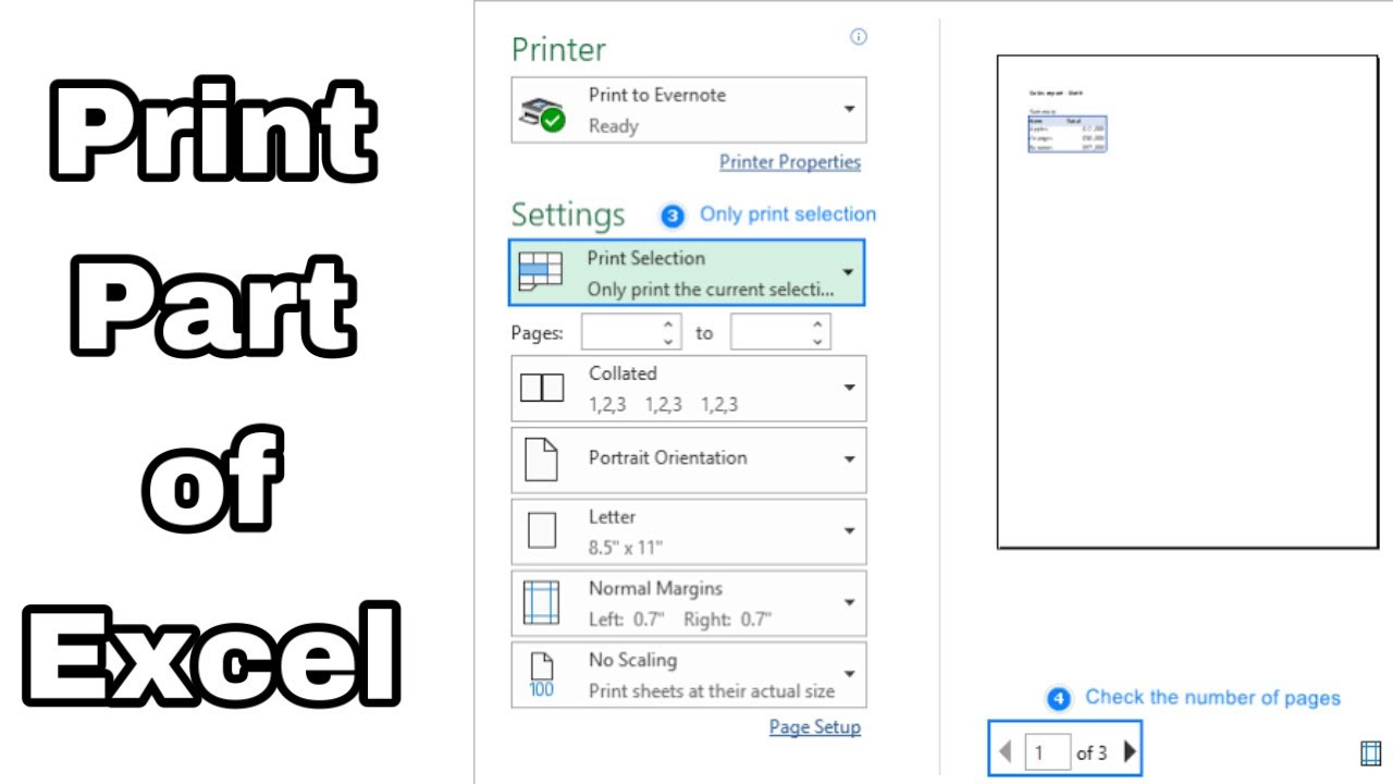 How To Print Part Of An Excel Spreadsheet - How To Print Part Of Excel ...