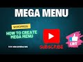 WordPress Max Mega Menu Tutorial | wordpress tutorial for beginners