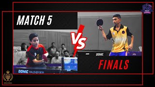 MATCH 5 OF THE FINALS | Team NINJA Mayuresh Sawant vs Team KING PONG Pratiyush Bauva | SINGLES | PSL