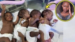 Mom gives birth to 4 babies then her doctor told her to give up one of them!