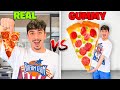 Eating Gummy Food VS Real Food Challenge!